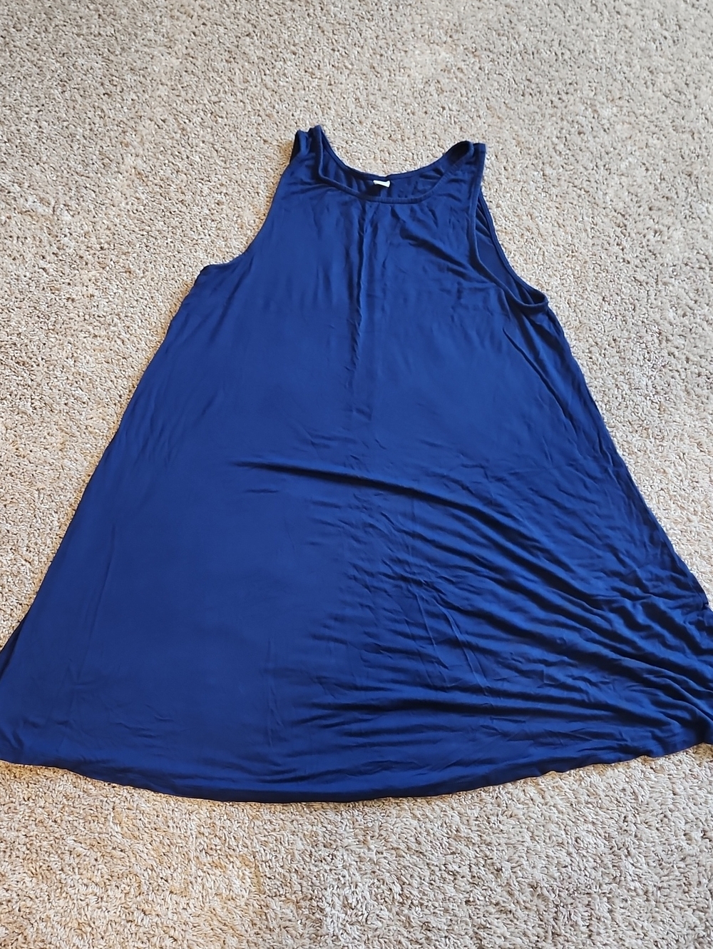 Old Navy Navy Blue A-line Sleeveless Swing Dress